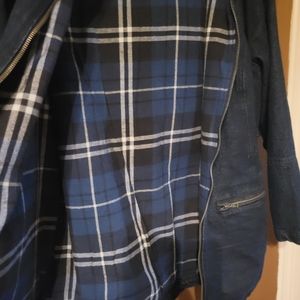 NWOT hooded denim jacket